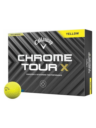 Callaway Chrome Tour X Yellow Basic Нова топка за голф