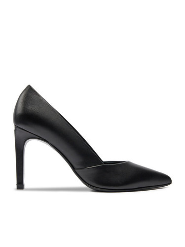 Calvin Klein Обувки на ток Heel Pump 90 Leather HW0HW01928 Черен