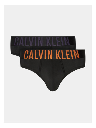Calvin Klein Underwear Комплект 2 чифта слипове 000NB2598A Черен