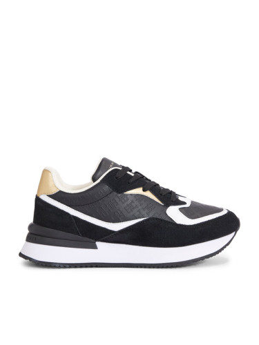 Tommy Hilfiger Сникърси Lux Monogram Runner FW0FW07816 Черен