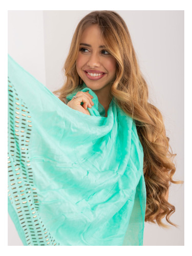 Mint smooth viscose scarf for women