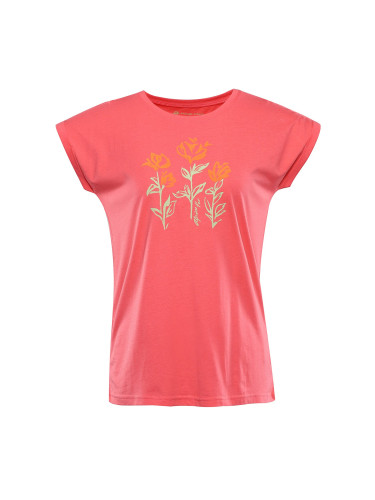 Women's T-shirt ALPINE PRO OMBA calypso coral variant pa