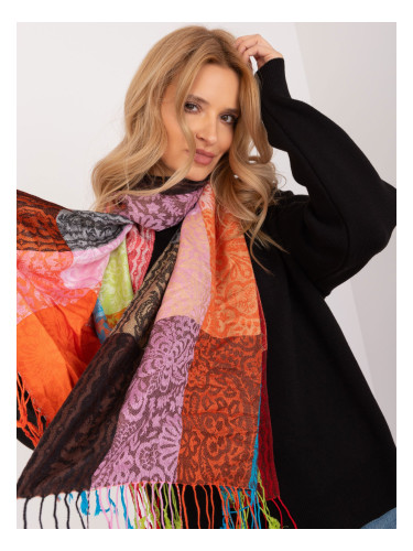 Women's scarf with colorful patterns