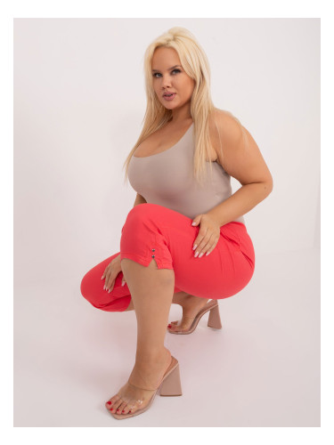 Coral plus size fishing pants with pockets