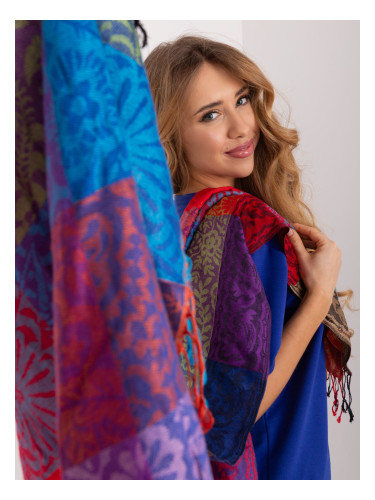 Colorful long viscose scarf for women