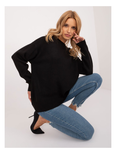 Classic black oversize sweater