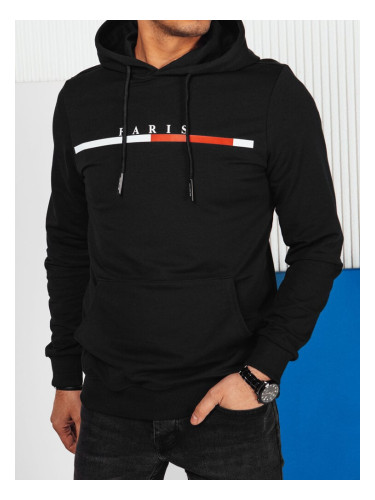 Men's black sweatshirt with Dstreet print