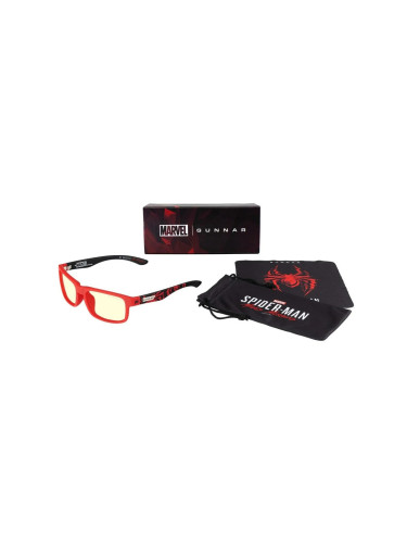 Геймърски очила GUNNAR Enigma Spider-Man Miles Morales Edition, рамка от висококачествен найлон, червено-черни