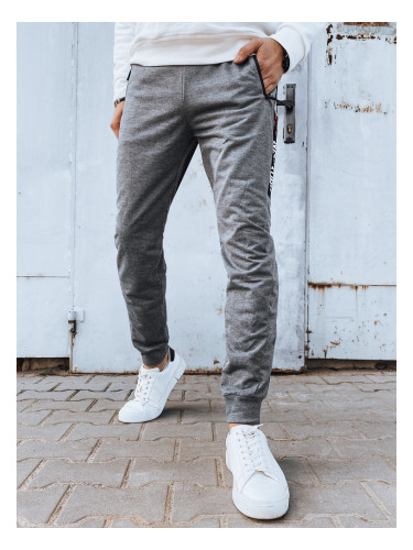 Spodnie męskie dresowe jasnoszare Dstreet