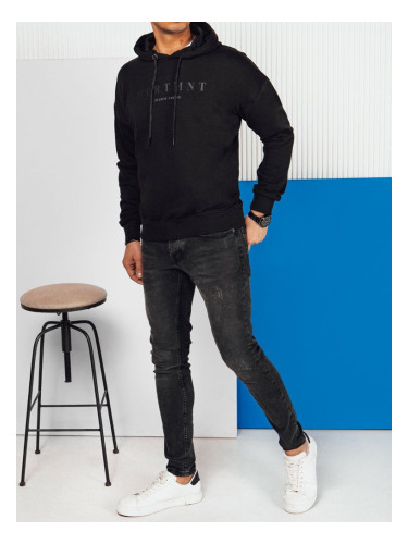 Men's black sweatshirt with Dstreet print