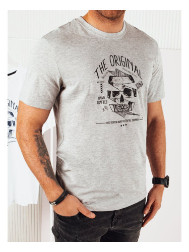 Men's grey T-shirt with Dstreet print