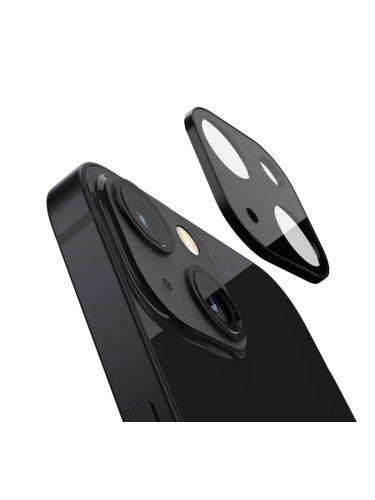 Стъклен протектор за задна камера 5D Full MBX за Apple iPhone 15, 15 Plus, Черен