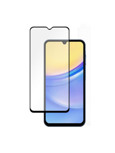 Стъклен протектор MBX 5D Slim с цяло лепило, За Samsung Galaxy A15 4G/5G (A155F/A156B), Черен