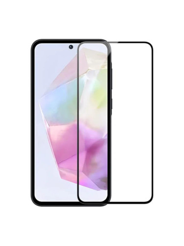 Стъклен протектор MBX 5D Slim с цяло лепило, За Samsung Galaxy A55 (A556), Черен