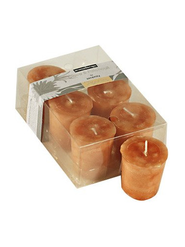 Комплект от 6 ароматни свещи votive-портокал  (3 τεμάχια)