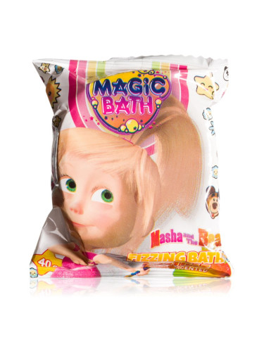 Masha & The Bear Magic Bath Bath Bomb пенлива топка за вана Mango 40 гр.