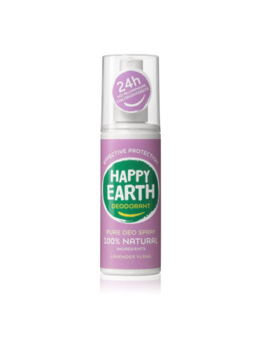 Happy Earth 100% Natural Deodorant Spray Lavender Ylang дезодорант 100 мл.