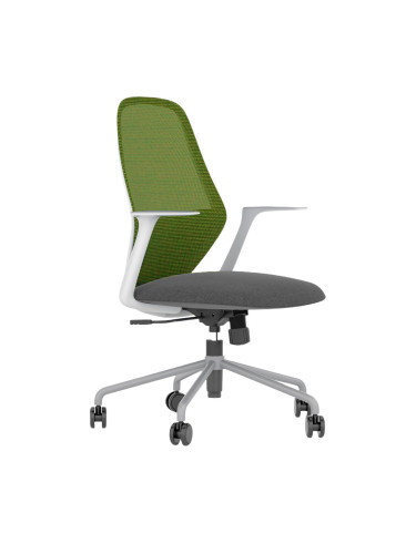 Стол Tema grey сив/зелен