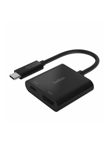 Адаптер и зарядно Belkin, USB-C to HDMI, Черен