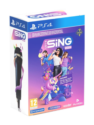Игра Let's Sing 2024 + 1 Microphone Bundle за PlayStation 4