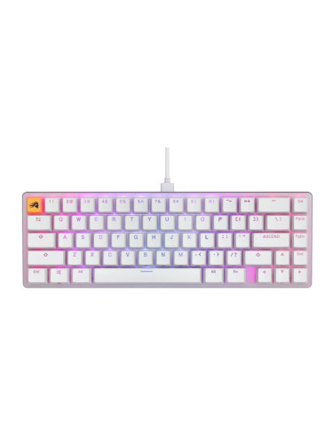  Механична клавиатура Glorious - GMMK 2 Compact, Fox, RGB, бяла
