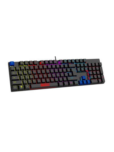  Механична клавиатура Sparco - PHANTON, Red, RGB, черна