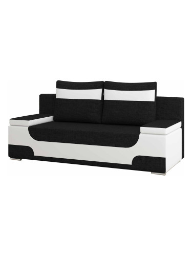 Разтегателен диван Aria-Black - White