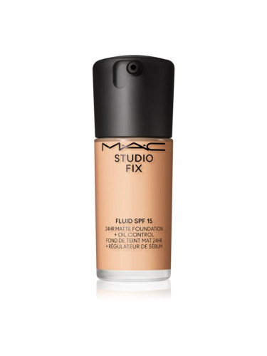 MAC Cosmetics Studio Fix Fluid SPF 15 24HR Matte Foundation + Oil Control матиращ фон дьо тен SPF 15 цвят C4 30 мл.