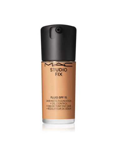 MAC Cosmetics Studio Fix Fluid SPF 15 24HR Matte Foundation + Oil Control матиращ фон дьо тен SPF 15 цвят NC37 30 мл.