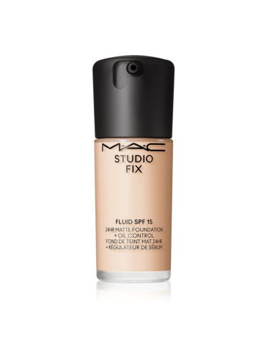 MAC Cosmetics Studio Fix Fluid SPF 15 24HR Matte Foundation + Oil Control матиращ фон дьо тен SPF 15 цвят NC5 30 мл.