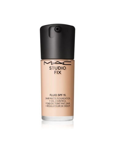 MAC Cosmetics Studio Fix Fluid SPF 15 24HR Matte Foundation + Oil Control матиращ фон дьо тен SPF 15 цвят NC10 30 мл.