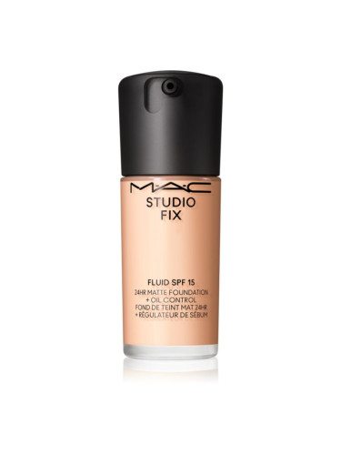 MAC Cosmetics Studio Fix Fluid SPF 15 24HR Matte Foundation + Oil Control матиращ фон дьо тен SPF 15 цвят N4 30 мл.