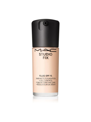 MAC Cosmetics Studio Fix Fluid SPF 15 24HR Matte Foundation + Oil Control матиращ фон дьо тен SPF 15 цвят NW5 30 мл.