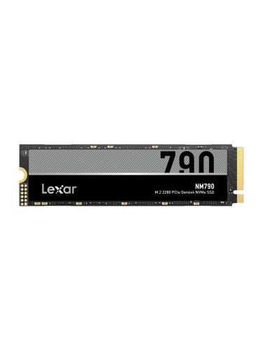 Памет SSD 4TB, Lexar NM790, NVMe, M.2 (2280), скорост на четене до 7400MB/s, скорост на запис до 6500MB/s
