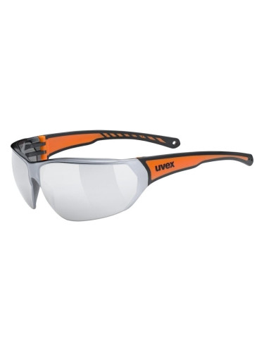 UVEX Sportstyle 204 Black/Orange/Silver Mirrored Колоездене очила