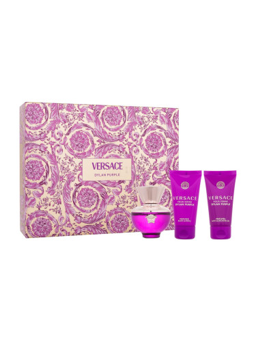 Versace Pour Femme Dylan Purple SET1 Подаръчен комплект EDP 50 ml + душ гел 50 ml + лосион за тяло 50 ml