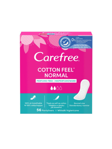 Carefree Cotton Feel Normal Ежедневна дамска превръзка за жени Комплект