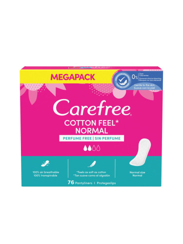 Carefree Cotton Feel Normal Ежедневна дамска превръзка за жени Комплект