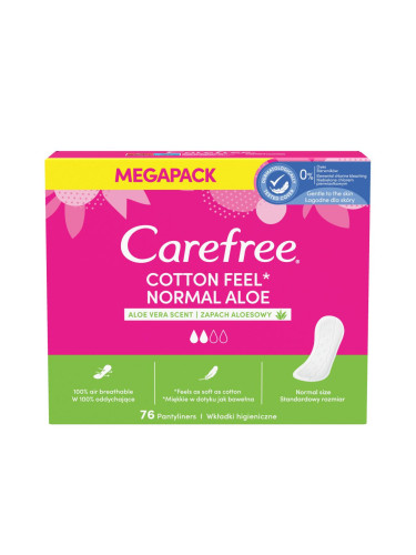 Carefree Cotton Feel Normal Aloe Vera Ежедневна дамска превръзка за жени Комплект