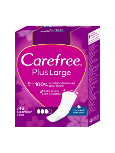 Carefree Plus Large Fresh Scent Ежедневна дамска превръзка за жени Комплект