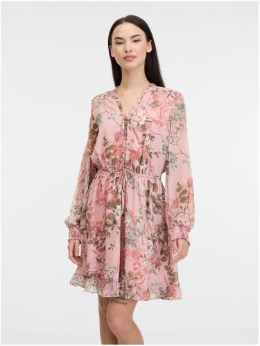 Pink women's floral dress Guess Vanessa - Women