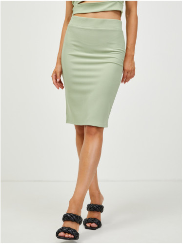 Light Green Pencil Skirt Pieces Sara - Women's