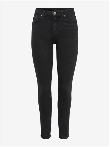 Women's Slim Fit Dark Grey Jeans Pieces Nunna - Women's