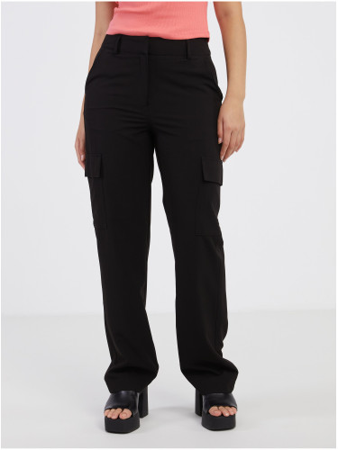 Black women's trousers with pockets VERO MODA Zelda - Women