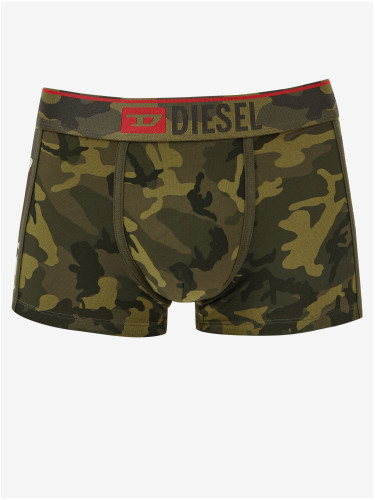 Green Men's Camouflage Boxer Shorts Diesel Damien - Men