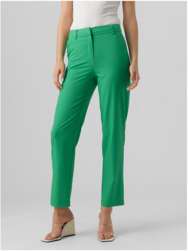 Green women's trousers VERO MODA Zelda