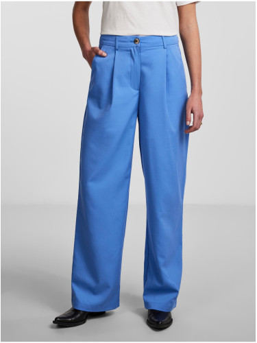 Women's Blue Wide Trousers Pieces Thelma - Women's