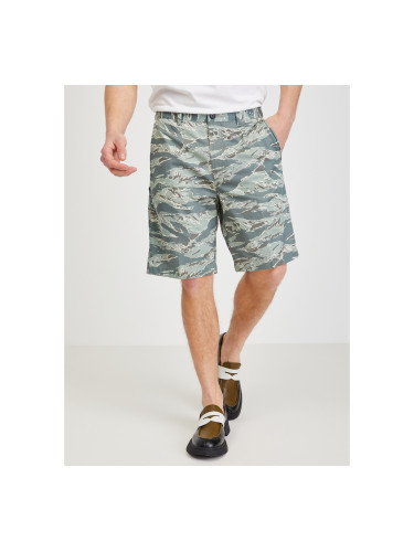 Green Men's Patterned Chino Shorts Diesel - Men