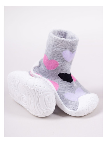 Yoclub Kids's Baby Girls' Anti-Skid Socks With Rubber Sole