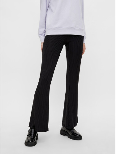 Black Flared Fit Pants Pieces Toppy - Women's